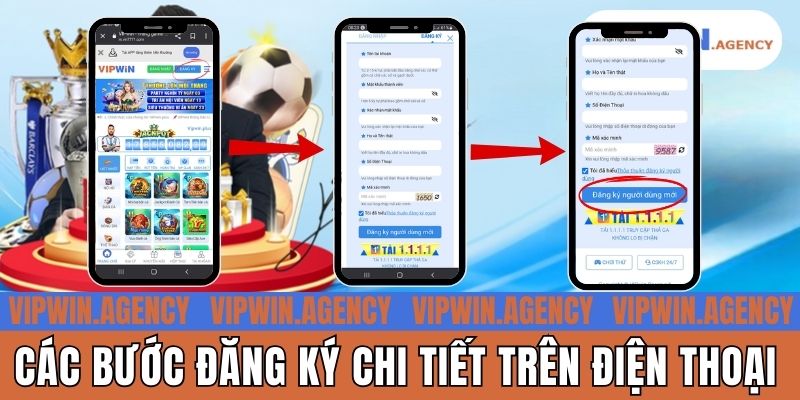 Các bước đăng ký chi tiết trên điện thoại