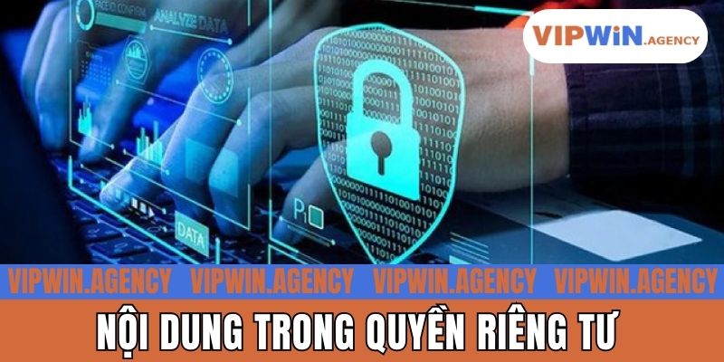 Nội dung được thiết lập trong Quyền riêng tư