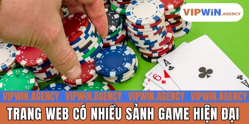 Trang web có nhiều sảnh game hiện đại