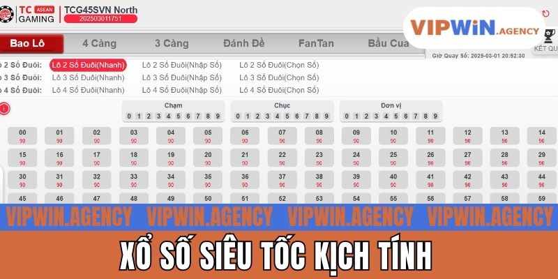Xổ số siêu tốc kịch tính