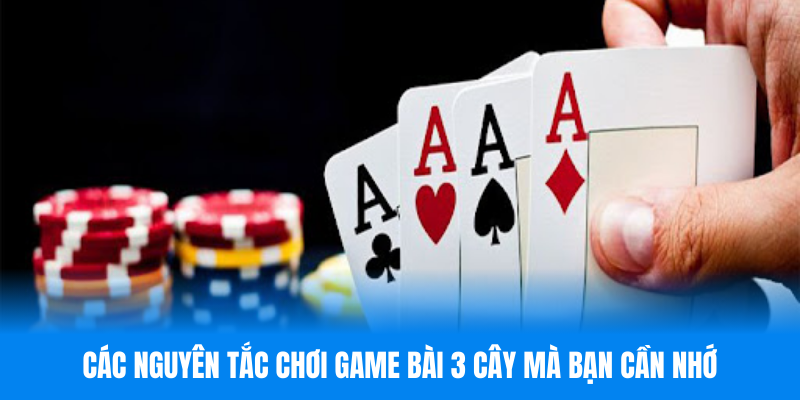 Các nguyên tắc chơi game bài 3 cây mà bạn cần nhớ